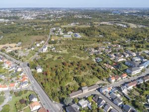 Investir immobilier Nantes. Vue aérienne de nantes est, jour