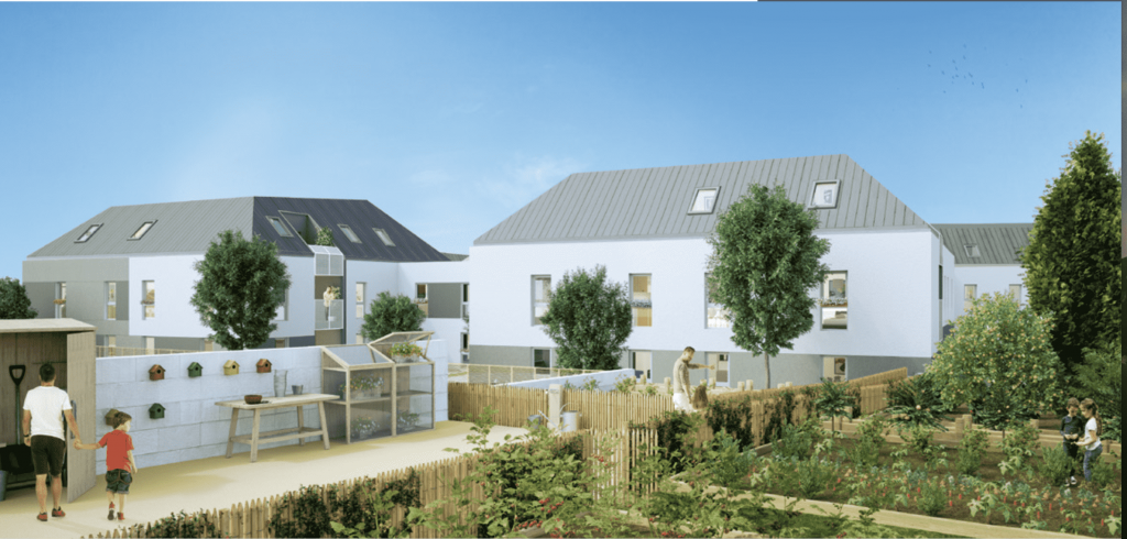 achat appartement neuf-résidence neuve jardin potager ciel bleu