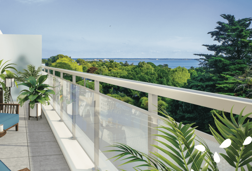 programme neuf saint nazaire-vue de l'ocean depuis la terrasse ciel bleu