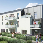 achat immobilier neuf nantes-résidence neuve jardins habitants ciel bleu