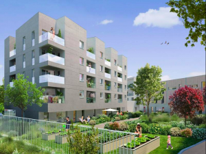 pinel nantes 2022- immeuble neuf jardin potager ciel bleu